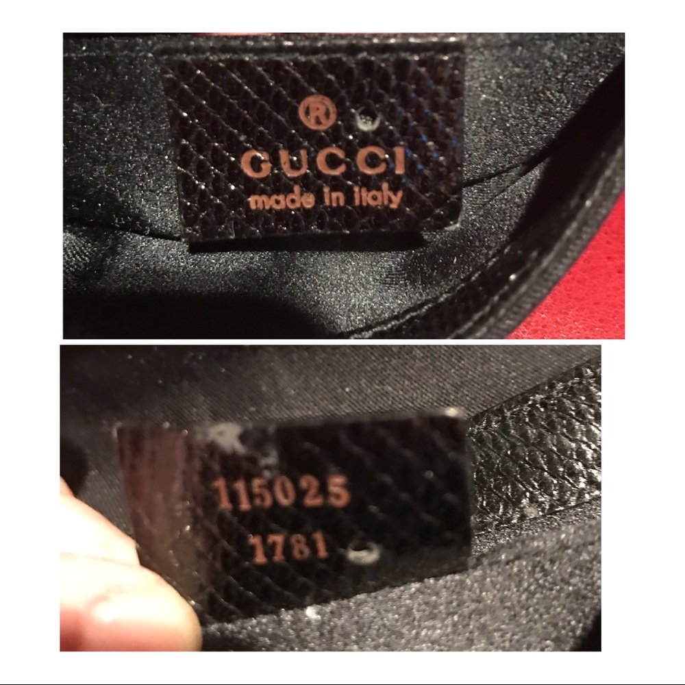 **SOLD** GUCCI- Black Satin Mini sachet - Picture 6 of 8